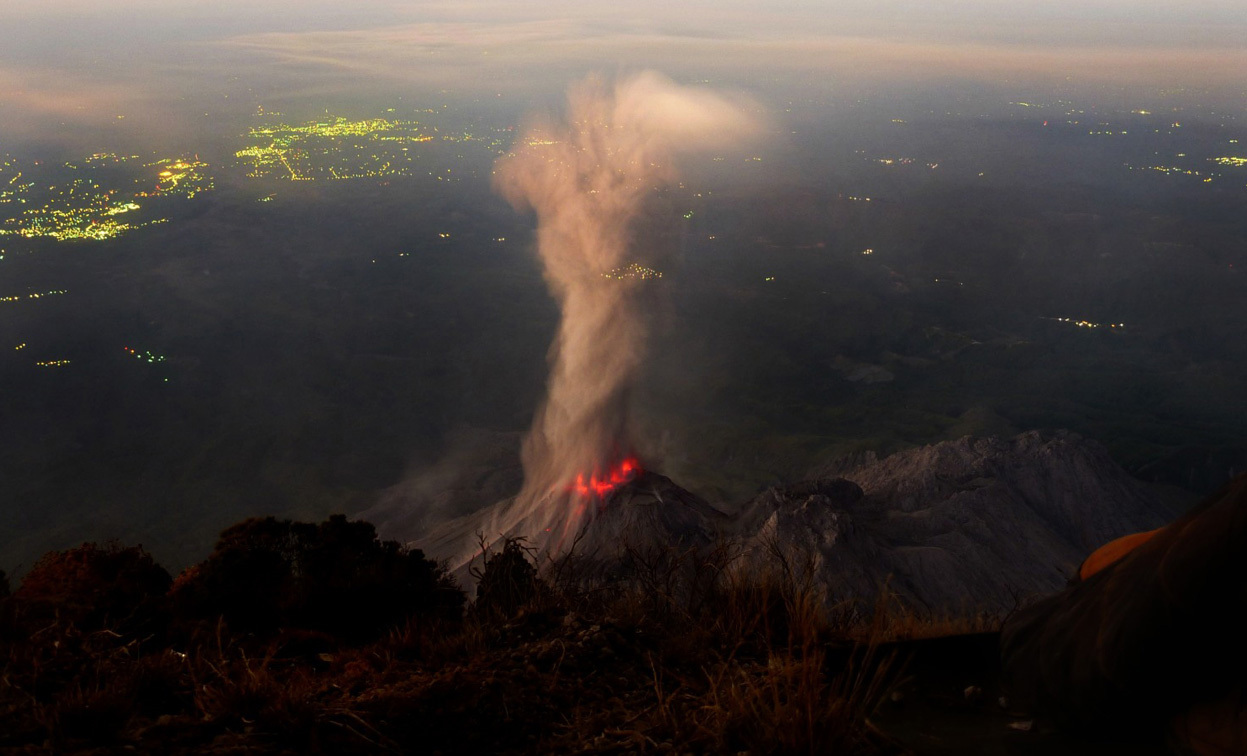 Вулкан Санта-Мария в Гватемале