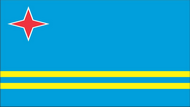 Официальный флаг государтсва Аруба