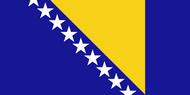 Официальный флаг государтсва Босния и Герцеговина