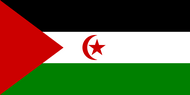 Официальный флаг государтсва Западная Сахара