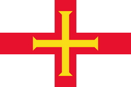Официальный флаг государтсва Гернси