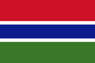 Официальный флаг государтсва Гамбия