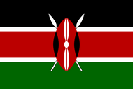 Официальный флаг государтсва Кения
