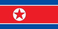 Официальный флаг государтсва Северная Корея