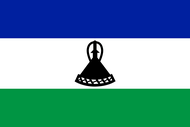 Официальный флаг государтсва Лесото