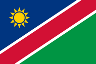 Официальный флаг государтсва Намибия