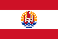 Официальный флаг государтсва Французская Полинезия