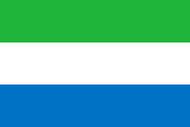 Официальный флаг государтсва Сьерра-Леоне