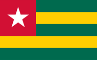 Официальный флаг государтсва Того
