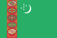 Официальный флаг государтсва Туркмения