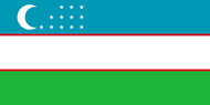 Официальный флаг государтсва Узбекистан