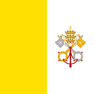 Официальный флаг государтсва Ватикан