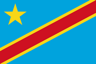 Официальный флаг государтсва Конго ДР
