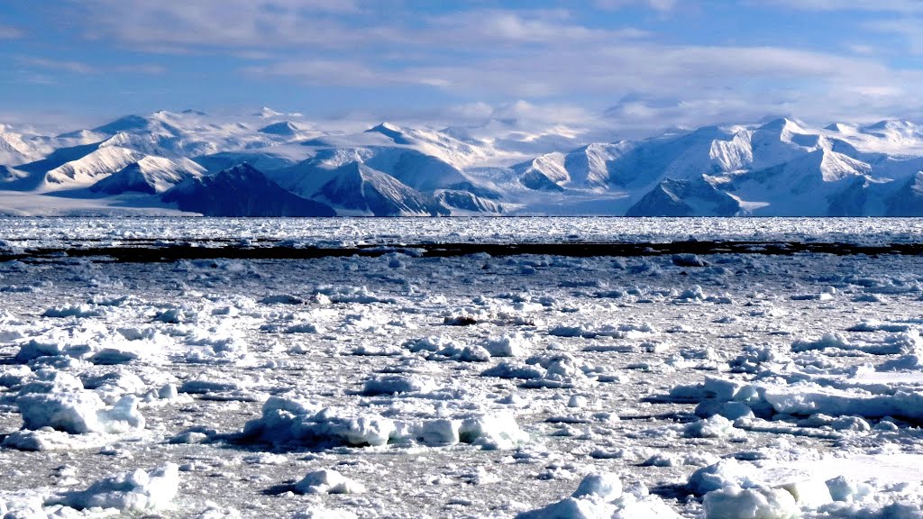 Побережье Антарктиды на границе морей Амундсена и Росса