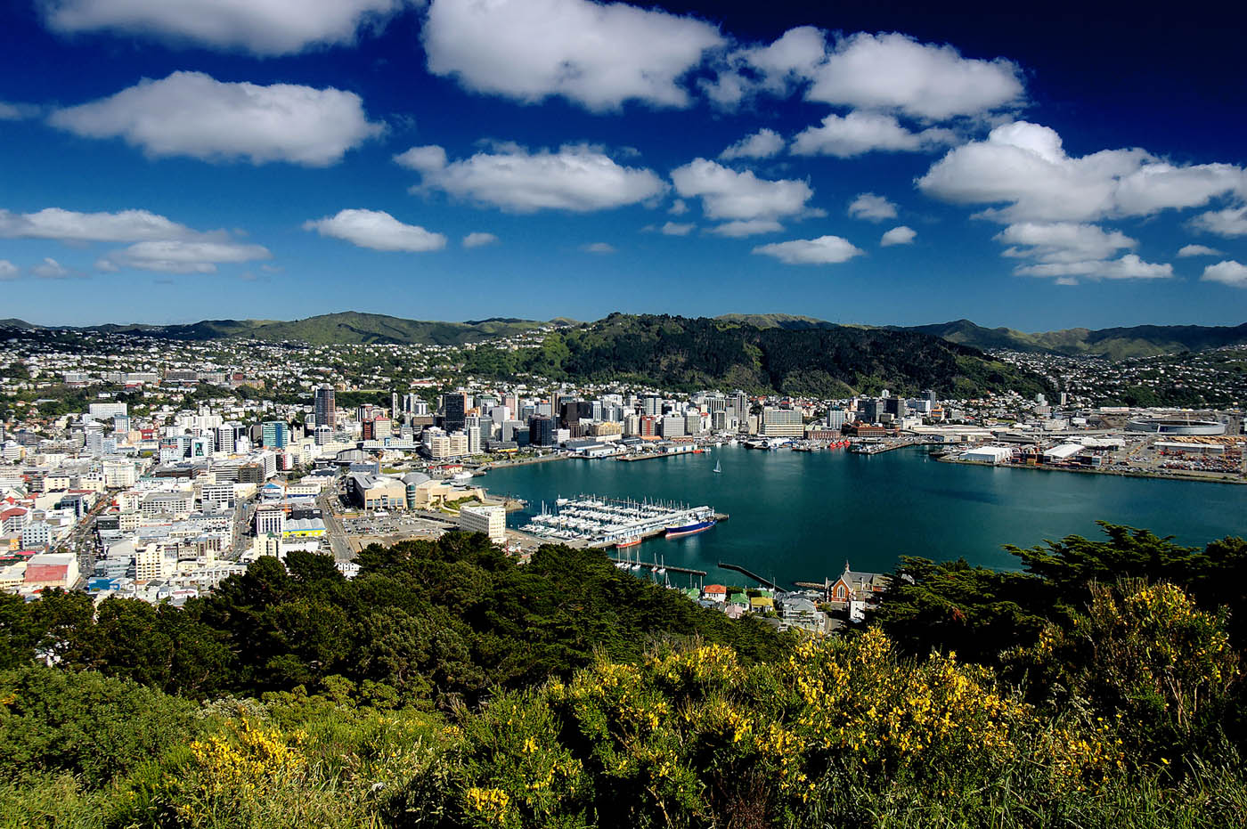 Город Веллингтон - столица Новой Зеландии