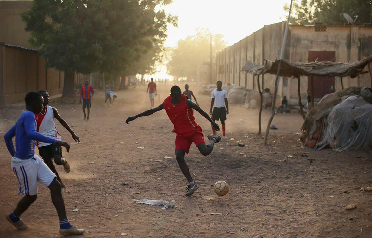 Дворовый футбол в Африке